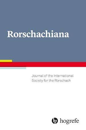 Image du vendeur pour Rorschachiana : Journal of the International Society for the Rorschach mis en vente par AHA-BUCH GmbH