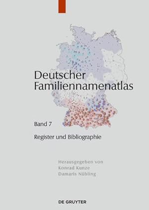 Bild des Verkufers fr Deutscher Familiennamenatlas, Band 7, Verzeichnisse, Register, Literatur zum Verkauf von AHA-BUCH GmbH