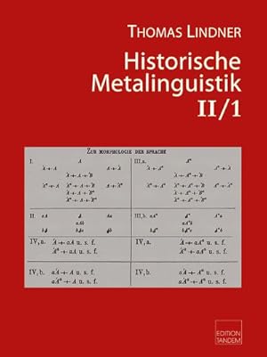 Bild des Verkufers fr Historische Metalinquistik : Band II/1 - Epexegetische Noten zum Verkauf von AHA-BUCH GmbH