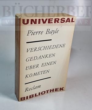 Bild des Verkufers fr Verschiedene einem Doktor mitgeteilte Gedanken ber den Gedanken ber einen Kometen, der im Monat Dezember 1680 erschienen ist zum Verkauf von Bcherberg Antiquariat