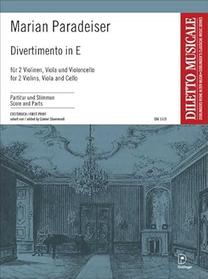Seller image for Divertimento In E : 2 Violins, Viola and Cello for sale by AHA-BUCH GmbH