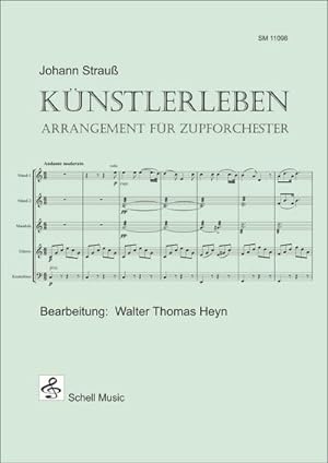 Bild des Verkufers fr Knstlerleben (Johann Strau), 2 Teile : arrangiert fr Zupforchester zum Verkauf von AHA-BUCH GmbH