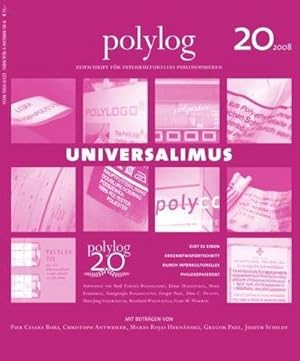 Bild des Verkufers fr Universalismus: polylog 20 zum Verkauf von AHA-BUCH GmbH