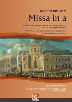 Bild des Verkufers fr Missa in a - Gesamtpartitur (SATB) : fr gemischten Chor SATB, Soli und Instrumentalbegleitung (2 Violinen, Viola, Fagott und Orgel (Basso continuo)) zum Verkauf von AHA-BUCH GmbH