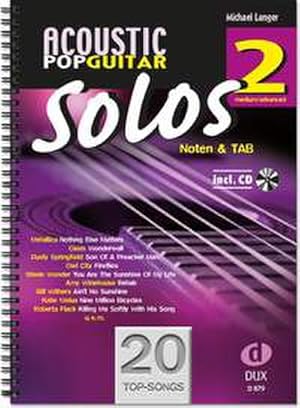 Bild des Verkufers fr Acoustic Pop Guitar Solos 2 : Noten & TAB - medium/advanced zum Verkauf von AHA-BUCH GmbH