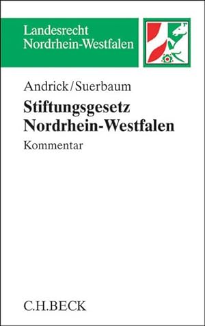 Imagen del vendedor de Stiftungsgesetz fr das Land Nordrhein-Westfalen StiftG NRW a la venta por AHA-BUCH GmbH