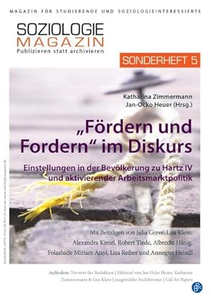 Seller image for "Frdern und Fordern" im Diskurs : Einstellungen in der Bevlkerung zu Hartz IV und aktivierender Arbeitsmarktpolitik for sale by AHA-BUCH GmbH