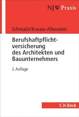 Seller image for Berufshaftpflichtversicherung des Architekten und Bauunternehmers for sale by AHA-BUCH GmbH