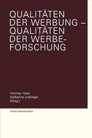 Imagen del vendedor de Qualitten der Werbung - Qualitten der Werbeforschung a la venta por AHA-BUCH GmbH