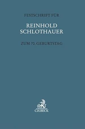Seller image for Festschrift fr Reinhold Schlothauer zum 70. Geburtstag for sale by AHA-BUCH GmbH