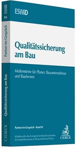 Bild des Verkufers fr Qualittssicherung am Bau : 11. Weimarer Baurechtstage. 11. Weimarer Baurechtstage. Herausgegeben von Evangelischen Bundesverband fr Immobilienwesen in Wissenschaft und Praxis zum Verkauf von AHA-BUCH GmbH