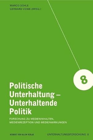 Bild des Verkufers fr Politische Unterhaltung - Unterhaltende Politik : Forschung zu Medieninhalten, Medienrezeption und Medienwirkungen zum Verkauf von AHA-BUCH GmbH