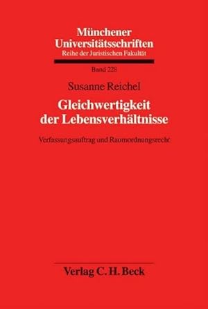 Bild des Verkufers fr Reichel S: Gleichwertigkeit der Lebensverhltnisse zum Verkauf von AHA-BUCH GmbH