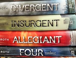 Image du vendeur pour THE DIVERGENT SERIES: Divergent, Imsurgent, Allegiant, Four,-4 Books. mis en vente par Mad Hatter Bookstore