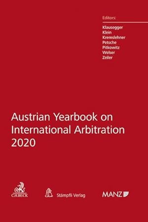 Image du vendeur pour Austrian Yearbook on International Arbitration 2020 mis en vente par AHA-BUCH GmbH