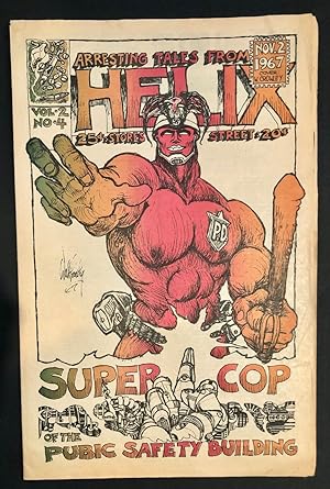 Immagine del venditore per Helix Vol. II No. 4. November 2, 1967 Featuring Walt Crowley Cover Art "Super Cop;" Paul Dorpat Rear Cover Art "Oversex" venduto da Long Brothers Fine & Rare Books, ABAA