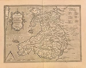 Cambriae Typus Auctore Humfredo Lhuydo; [Map of Wales by Humphrey Lhuyd]
