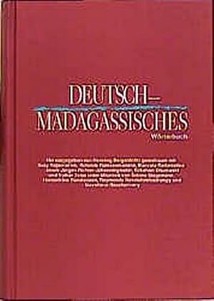 Seller image for Deutsch-Madagassisches Wrterbuch for sale by AHA-BUCH GmbH