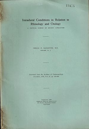 Intradural Conditions in Relation to Rhinology and Otology