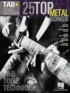 Imagen del vendedor de 25 Top Metal Songs - Tab. Tone. Technique. : Tab+ a la venta por AHA-BUCH GmbH