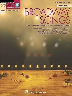 Bild des Verkufers fr Broadway Songs: Pro Vocal Women's Edition Volume 1 zum Verkauf von AHA-BUCH GmbH