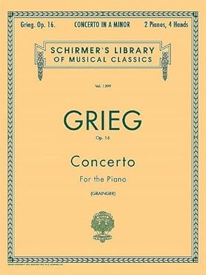 Seller image for Concerto in a Minor, Op. 16: Schirmer Library of Classics Volume 1399 Piano Duet for sale by AHA-BUCH GmbH