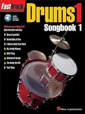 Bild des Verkufers fr Fasttrack Drums Songbook 1 - Level 1 zum Verkauf von AHA-BUCH GmbH
