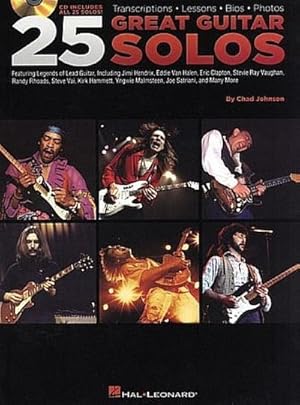 Imagen del vendedor de 25 Great Guitar Solos: Transcriptions \* Lessons \* BIOS \* Photos [With CD] a la venta por AHA-BUCH GmbH