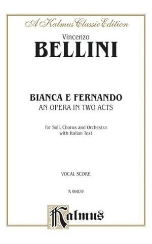 Bild des Verkufers fr Bianca E Fernando : Italian Language Edition, Vocal Score zum Verkauf von AHA-BUCH GmbH