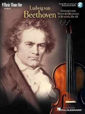 Imagen del vendedor de Beethoven - Violin Concerto in D Major, Op. 61 : Music Minus One Violin a la venta por AHA-BUCH GmbH