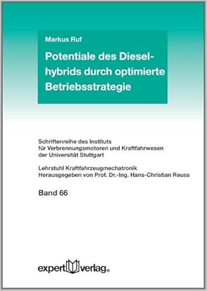 Bild des Verk�ufers f�r Potentiale des Dieselhybrids durch optimierte Betriebsstrategie zum Verkauf von AHA-BUCH GmbH