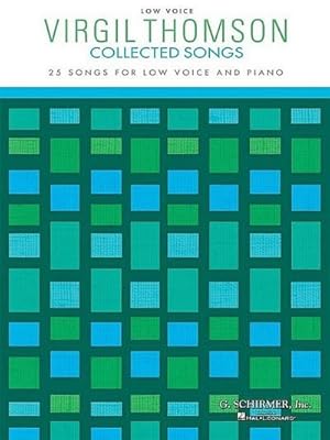 Bild des Verkufers fr Virgil Thomson - Collected Songs: Low Voice (25 Songs) zum Verkauf von AHA-BUCH GmbH