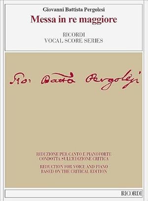 Bild des Verkufers fr Messa in Re Maggiore: Reduction for Voice and Piano Based on the Critical Edition zum Verkauf von AHA-BUCH GmbH