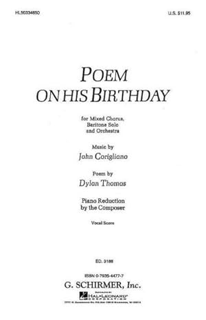 Bild des Verkufers fr Poem on His Birthday: For Mixed Chorus, Baritone Solo and Orchestra zum Verkauf von AHA-BUCH GmbH