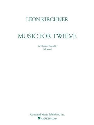 Bild des Verkufers fr Music for Twelve: Full Score zum Verkauf von AHA-BUCH GmbH