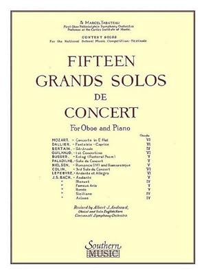 Immagine del venditore per 15 Grands Solos de Concert: Oboe Solo/Piano Set venduto da AHA-BUCH GmbH