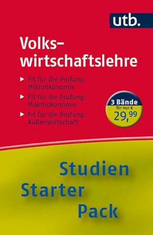 Bild des Verkufers fr Fit fr die Prfung Studien-Starter-Pack Volkswirtschaftslehre, 3 Bde. : Handbibliothek fr die erste Phase des Studiums. Fit fr die Prfung: Mikrokonomie; Makrokonomie; Auenwirtschaft. Lernbuch zum Verkauf von AHA-BUCH GmbH