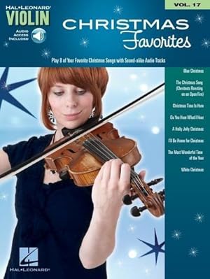 Bild des Verkufers fr Christmas Favorites Violin Play-Along Volume 17 Book/Online Audio [With CD (Audio)] zum Verkauf von AHA-BUCH GmbH