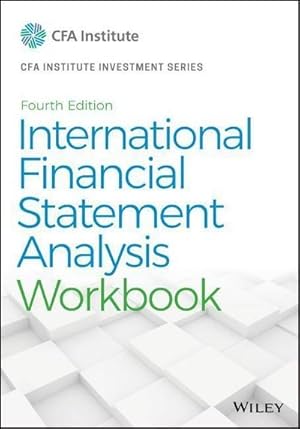 Bild des Verkufers fr International Financial Statement Analysis Workbook zum Verkauf von AHA-BUCH GmbH