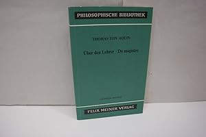 Bild des Verkufers fr ber den Lehrer / De magistro (= Philosophische Bibliothek, Band 412), Zweisprachige Ausgabe: Lateinisch-deutsch zum Verkauf von Antiquariat Wilder - Preise inkl. MwSt.