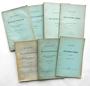 Protokolle der Generalversammlung des Gesamtvereins der deutschen Geschichts- und Alterthumsverei...