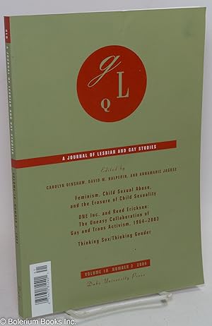 Immagine del venditore per GLQ: a journal of lesbian and gay studies; vol. 10, #2 venduto da Bolerium Books Inc.