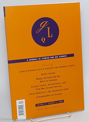 Imagen del vendedor de GLQ: a journal of lesbian and gay studies; vol. 11, #3 a la venta por Bolerium Books Inc.