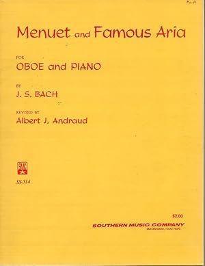 Seller image for Menuet and Famous Aria for Oboe and Piano for sale by fourleafclover books