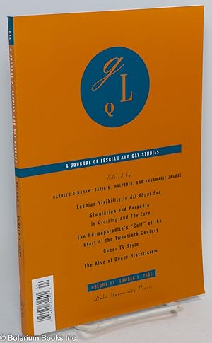 Bild des Verkufers fr GLQ: a journal of lesbian and gay studies; vol. 11, #1 zum Verkauf von Bolerium Books Inc.