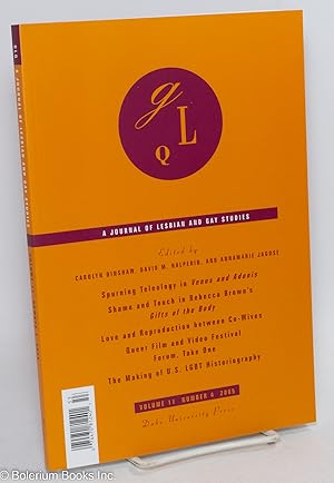 Bild des Verkufers fr GLQ: a journal of lesbian and gay studies; vol. 11, #4 zum Verkauf von Bolerium Books Inc.