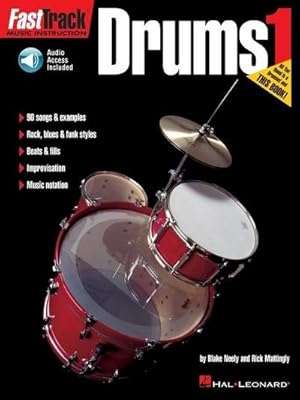 Bild des Verkufers fr Fasttrack Drums Method - Book 1 Book/Online Audio [With CD] zum Verkauf von Smartbuy