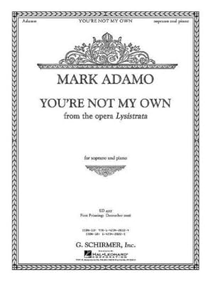 Imagen del vendedor de You're Not My Own from the Opera Lysistrata a la venta por Smartbuy