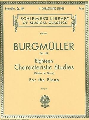 Immagine del venditore per 18 Characteristic Studies, Op. 109: Schirmer Library of Classics Volume 752 Piano Solo venduto da Smartbuy