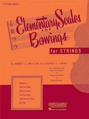 Imagen del vendedor de Elementary Scales and Bowings - String Bass : (First Position) a la venta por Smartbuy
